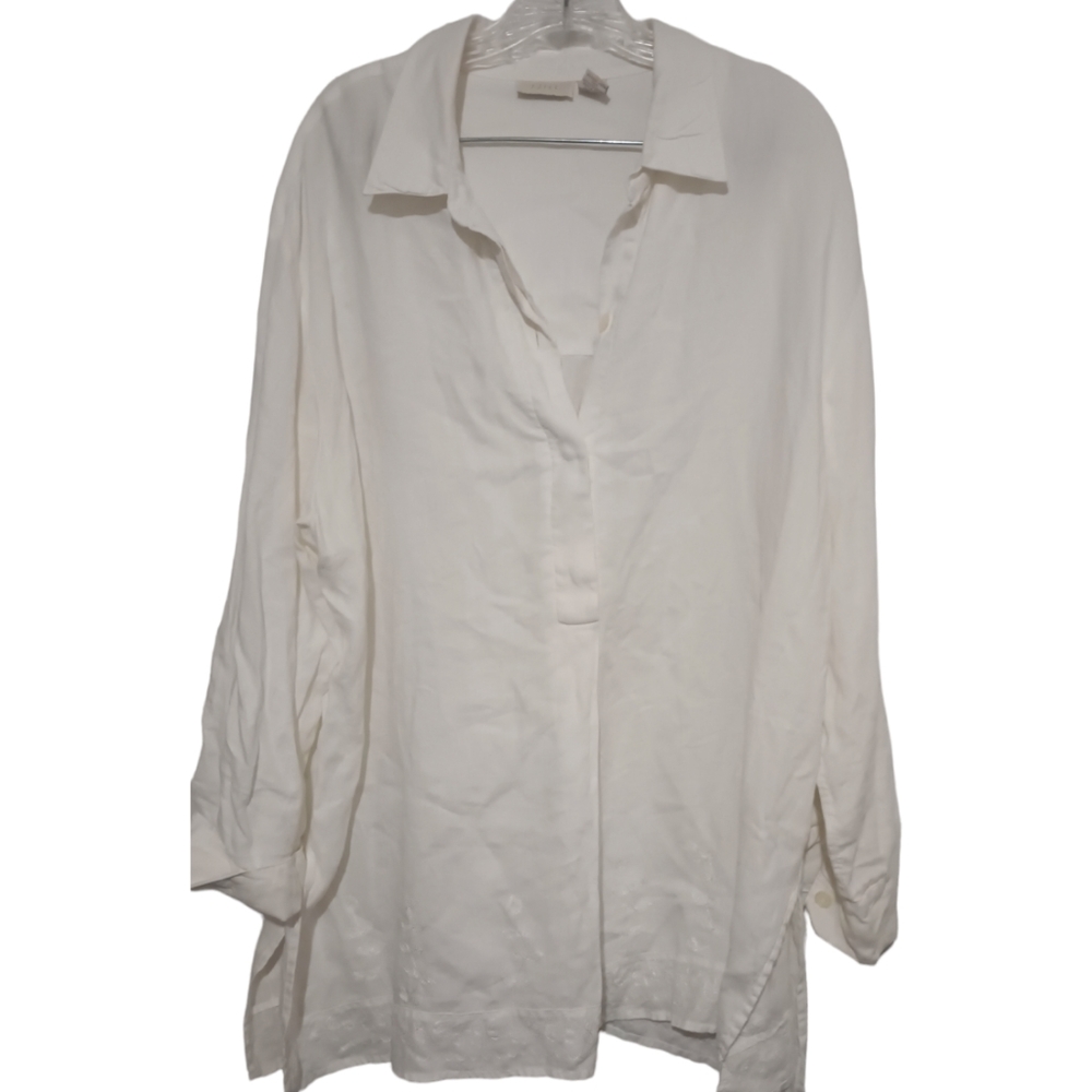 J. Jill Linen Blouse, JJill Top, J. Jill Linen, Size: 2x